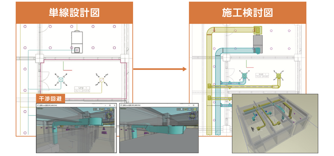 施工検討図の自動生成